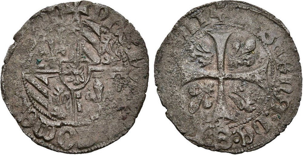 Saint Laurent-lès-Chalon 1445 engrogne variété au nom de Philippe-le-Bon monnaies europe medievale france feodales saint laurent les chalon 1445 engrogne variete au nom de philippe le bon