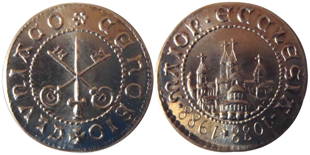 monnaies paranumismatique jetons poids 12 cluny 1988 jeton monetiforme en argent commemoratif du 9e centenaire de cluny iii