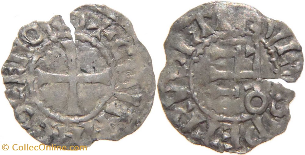 Abbaye de Cluny 1060-1140 denier de type 1b variété de légende d'avers fautée monnaies europe medievale france feodales abbaye de cluny 1060 1140 denier de type 1b variete de legende avers fautee