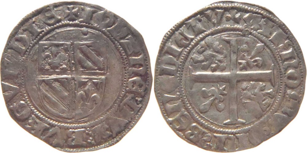 monnaies europe medievale france feodales auxonne 1412 1416 grand blanc au nom faute de jean sans peur
