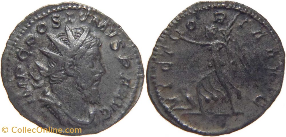monnaies antiquite av jc romaines republicaines imperiales postume 260 261 antoninien au revers victoria frappe a treves