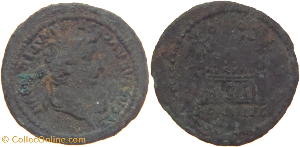 Lyon 12 à 14 Tibère semis à l'autel des Gaules monnaies antiquite av jc ap romaines republicaines imperiales lyon 12 a 14 tibere semis a autel des gaules
