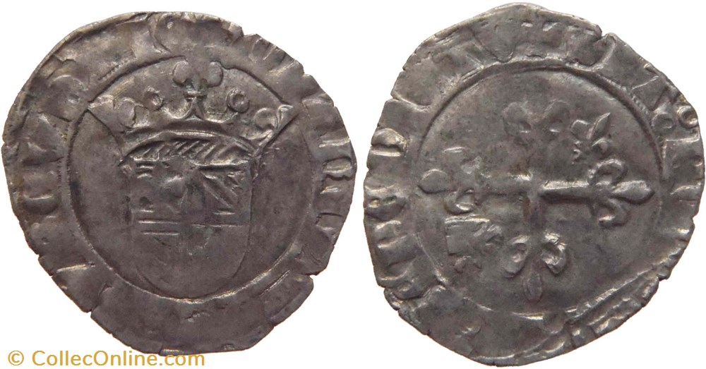 Auxonne 1419-08 à 09 gros variété inédite au nom de Jean-sans-Peur monnaies europe medievale france feodales auxonne 1419 08 a 09 gros variete inedite au nom de jean sans peur