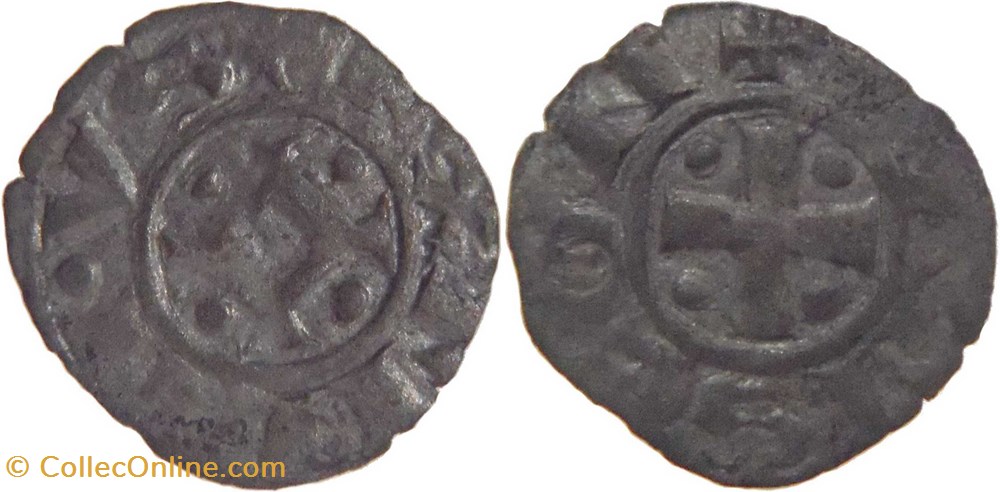Mâcon 1137-1239 obole à la croix cantonnée au nom de Philippe Ier titulature inversée et variée monnaies europe medievale france feodales macon 1137 1239 obole a la croix cantonnee au nom de philippe ier titulature inversee et variee