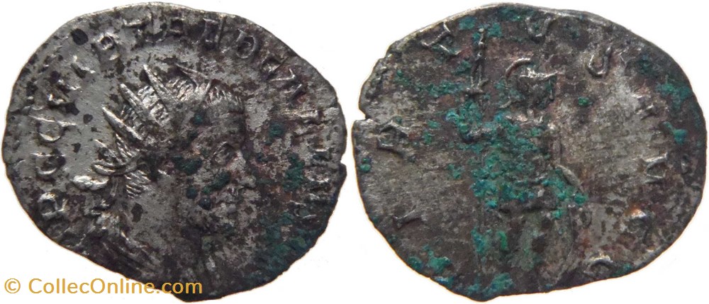 antiquité romaine 252 Trébonien Galle antoninien au revers Virtus frappé à Rome monnaies av jc romaines republicaines imperiales antiquite romaine 252 trebonien galle antoninien au revers virtus frappe a rome