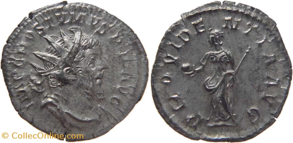 monnaies antiquite av jc romaines republicaines imperiales postume 263 265 antoninien au revers providentia frappe a treves