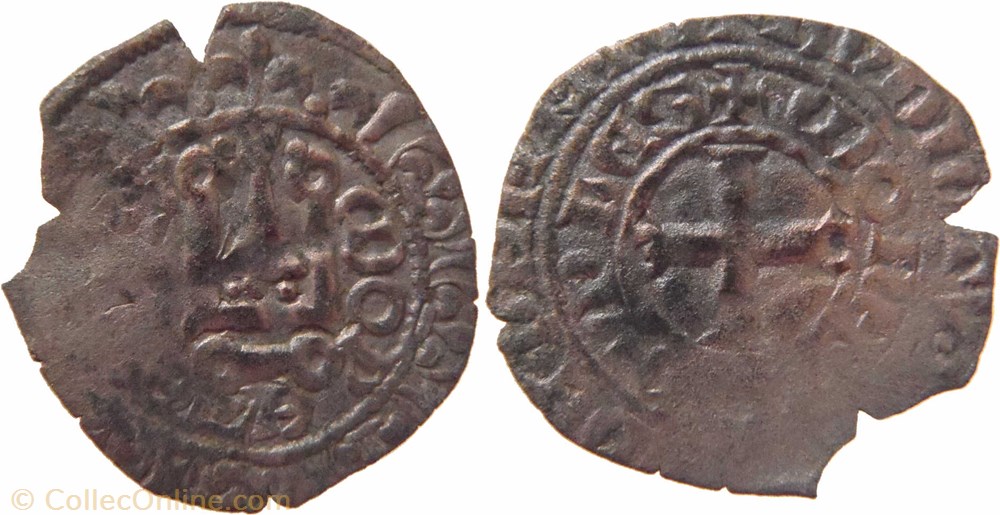 monnaies europe medievale france feodales auxonne 1347 1348 maille noire 4e emission du regne de eudes iv
