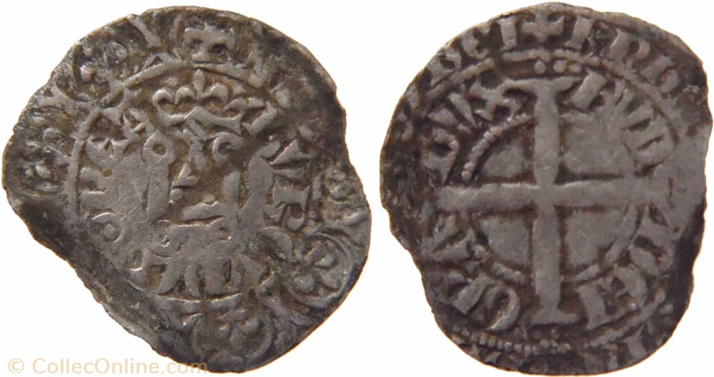 Auxonne 1337-1340 tiers de gros(maille tierce) à légende variée au nom de Eudes IV monnaies europe medievale france feodales auxonne 1337 1340 tiers de gros maille tierce a legende variee au nom de eudes iv