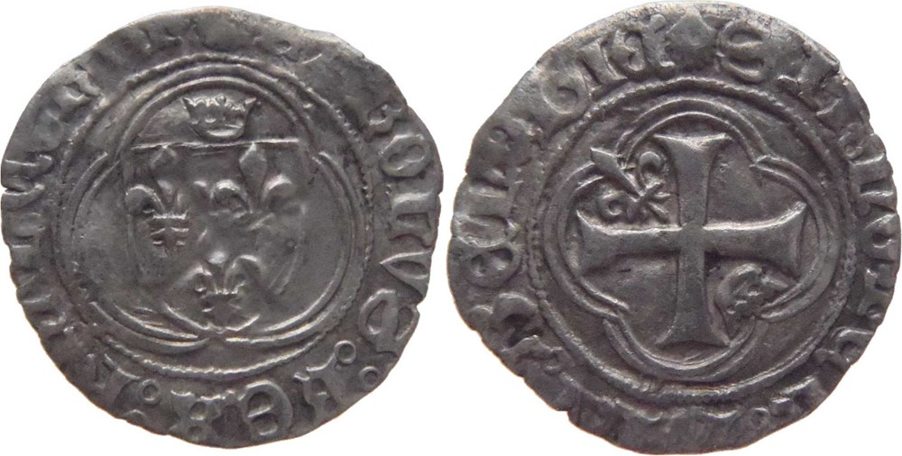 Dijon 1488-04 sizain (petit blanc aux couronnelles) au nom de Charles VIII monnaies europe medievale france royales dijon 1488 04 sizain petit blanc aux couronnelles au nom de charles viii