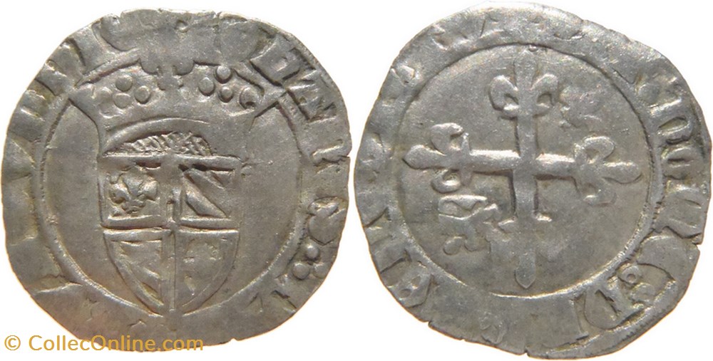 monnaies europe medievale france feodales auxonne 1419 07 a 08 gros au nom de jean sans peur
