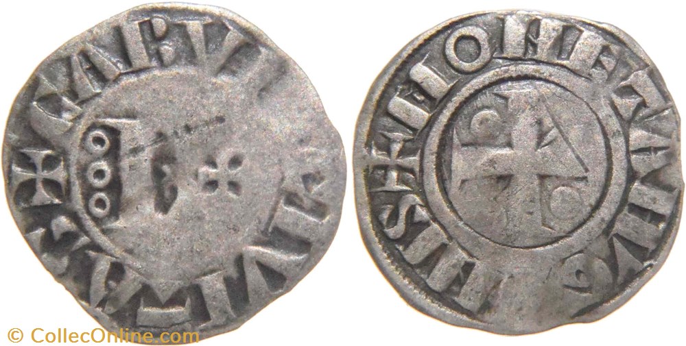 Chalon-sur-Saône 1065-1113 denier au nom du comte Hugues II monnaies europe medievale france feodales chalon sur saone 1065 1113 denier au nom du comte hugues ii