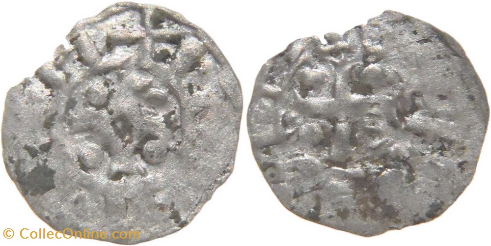 Mâcon 1137-1239 obole à la croix cantonnée au nom de Philippe Ier aux légendes anépigraphes monnaies europe medievale france feodales macon 1137 1239 obole a la croix cantonnee au nom de philippe ier aux legendes anepigraphes