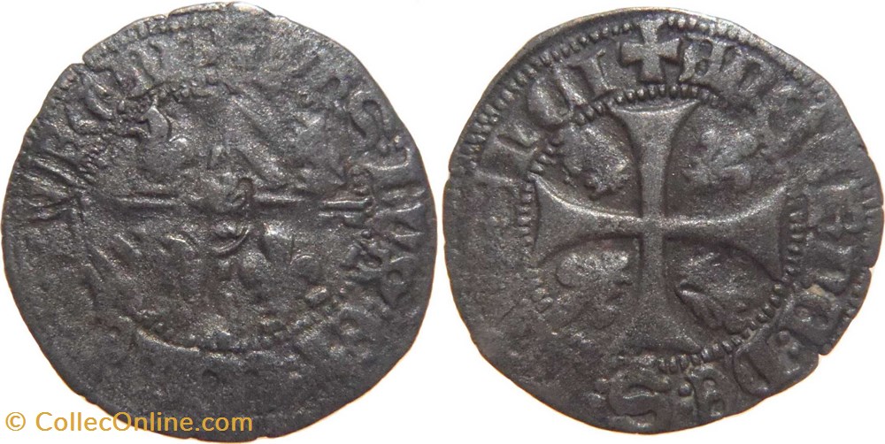 Saint Laurent-lès-Chalon 1445 engrogne variété au nom de Philippe-le-Bon monnaies europe medievale france feodales saint laurent les chalon 1445 engrogne variete au nom de philippe le bon