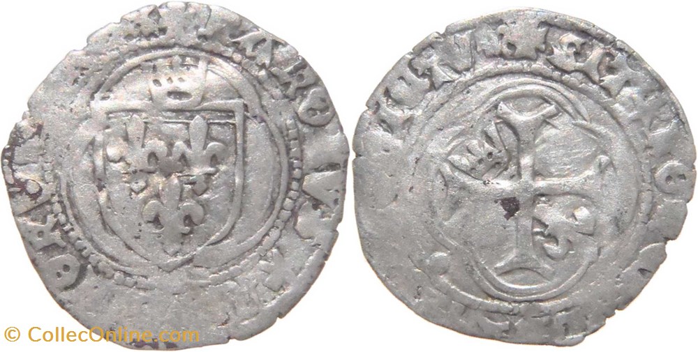 Mâcon ? 1488-04 sizain petit blanc au nom de Charles VIII, émission non officielle monnaies europe medievale france royales macon 1488 04 sizain petit blanc au nom de charles viii emission non officielle