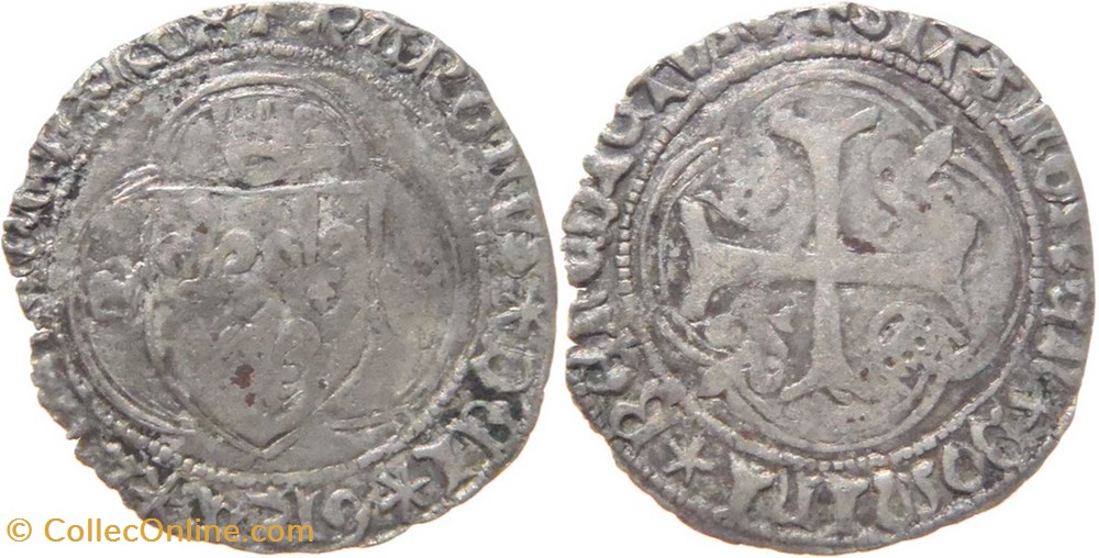 Mâcon ? 1488-04 douzain au nom de Charles VIII, variété DeI*GRA // D0mInI émission non officielle monnaies europe medievale france royales macon 1488 04 douzain au nom de charles viii variete dei gra d0mini emission non officielle