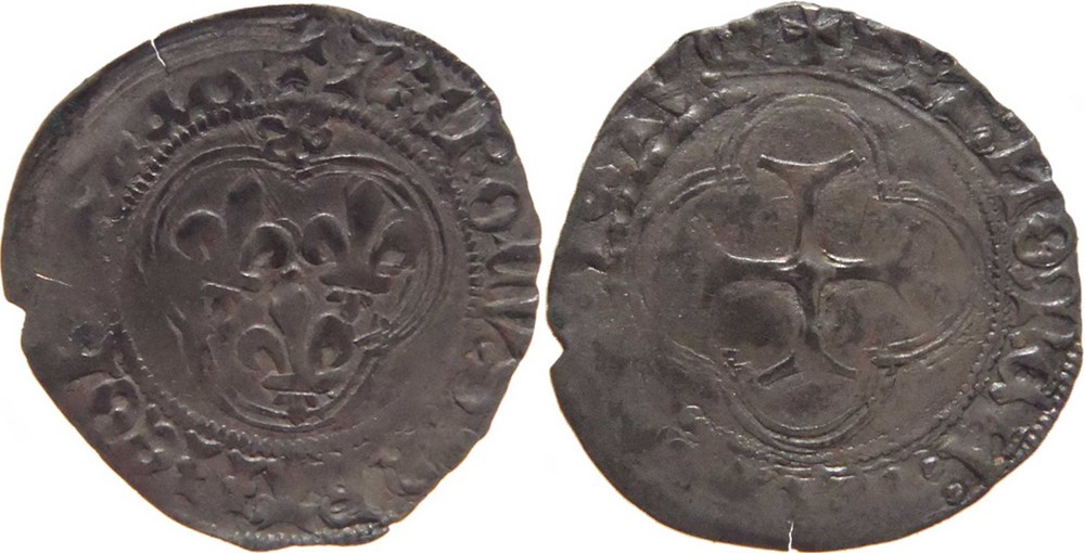 Mâcon ? 1483-09 blanc au soleil au nom de Charles VIII, émission non officielle, fauté, exemplaire 2 monnaies europe medievale france royales macon 1483 09 blanc au soleil au nom de charles viii emission non officielle faute exemplaire 2