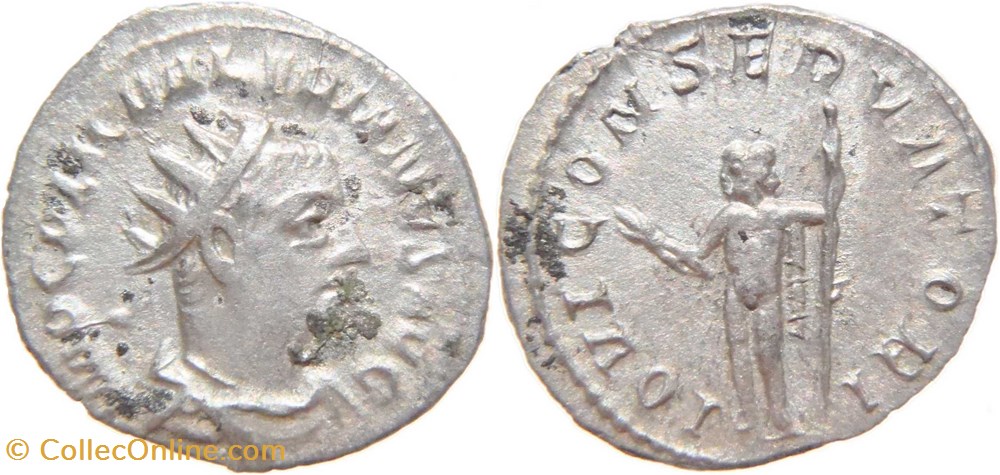 autre romaine 253-254 Valérien I antoninien au revers Iovi frappé à Rome monnaies antiquite av jc romaines republicaines imperiales autre romaine 253 254 valerien i antoninien au revers iovi frappe a rome
