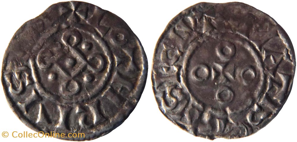 Mâcon 954-986 denier au nom du roi Lothaire (941-986) monnaies europe medievale france feodales macon 954 986 denier au nom du roi lothaire 941 986