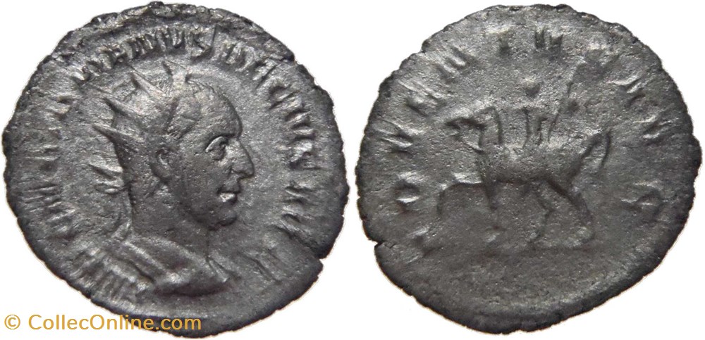 monnaies antiquite av jc romaines republicaines imperiales autre romaine 250 trajan dece antoninien au revers adventus frappe a rome