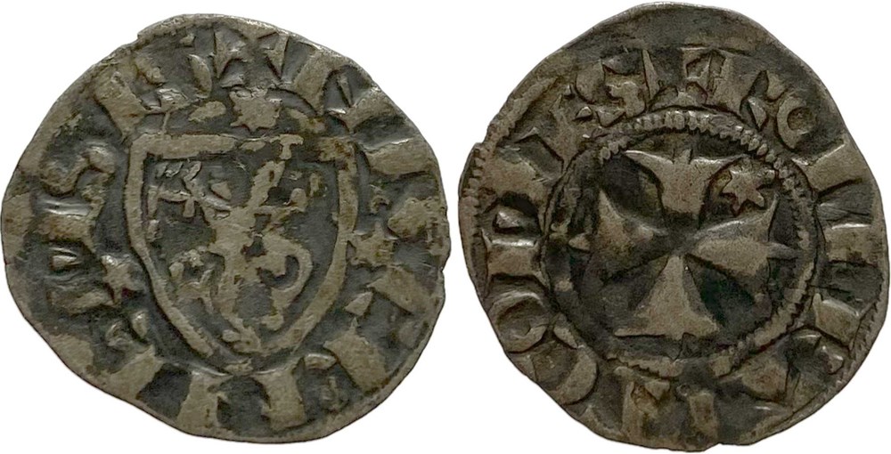 Nevers ou Clamecy, comté de, 1271-1296 denier au nom de Robert de Dampierre monnaies europe medievale france feodales nevers ou clamecy comte de 1271 1296 denier au nom de robert de dampierre
