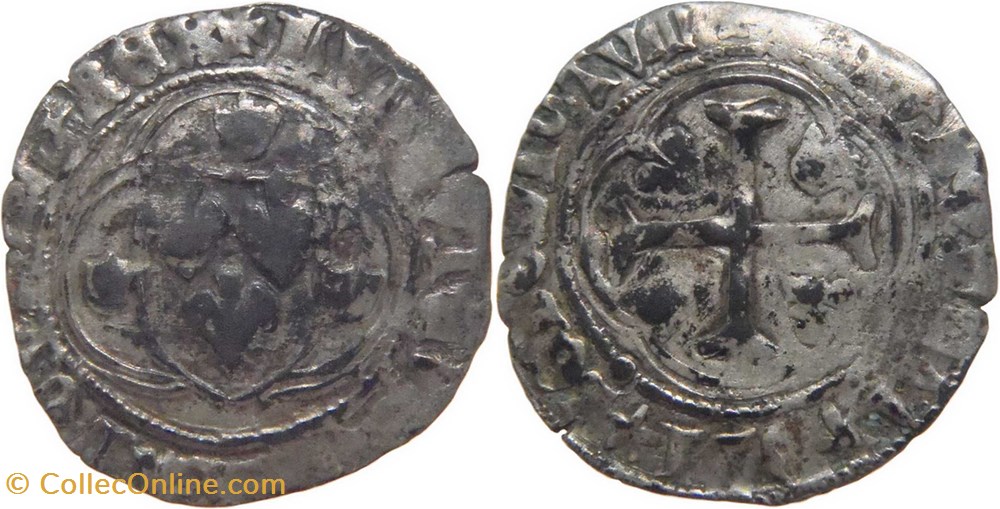 monnaies europe medievale france royales macon 1461 1475 blanc aux couronnelles au nom de louis xi emission non officielle
