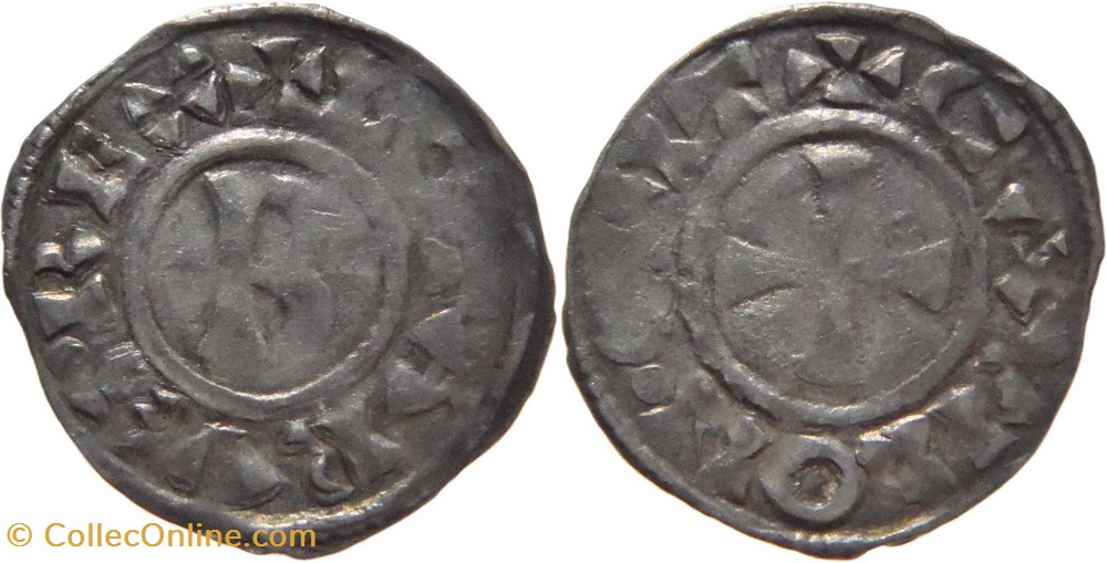 Chalon-sur-Saône 980-986 denier au nom du roi Lothaire (941-986) LOTARVS / CVIT monnaies europe medievale france carolingiennes chalon sur saone 980 986 denier au nom du roi lothaire 941 986 lotarvs cvit