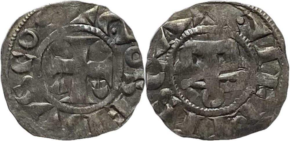 Gien 1060-1160 obole au nom de Geoffroy II de Donzy monnaies europe medievale france feodales gien 1060 1160 obole au nom de geoffroy ii de donzy
