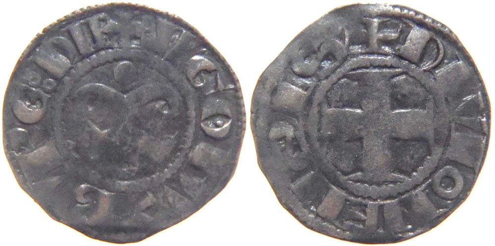 Dijon 1162-1192 denier variété nouvelle avec O longue pointée dans VGO au nom de Hugues III monnaies europe medievale france feodales dijon 1162 1192 denier variete nouvelle avec o longue pointee dans vgo au nom de hugues iii