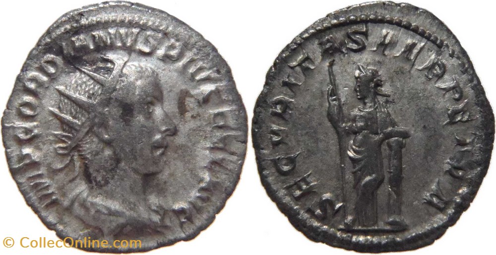 autre romaine 243 (juillet à décembre) Gordien III antoninien au revers Securitas frappé à Rome monnaies antiquite av jc romaines republicaines imperiales autre romaine 243 juillet a decembre gordien iii antoninien au revers securitas frappe a rome