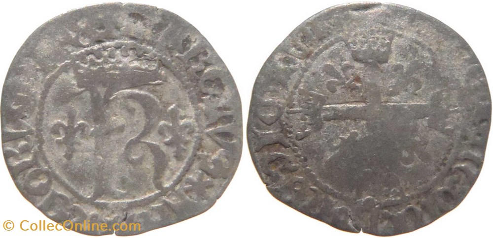 Mâcon ? 1488-11 dizain dit "karolus" au nom de Charles VIII, émission non officielle, revers varié monnaies europe medievale france royales macon 1488 11 dizain dit karolus au nom de charles viii emission non officielle revers varie