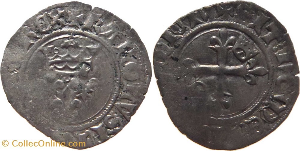 Mâcon 1418-03 à 09 gros dit "florette" 2è émission ducale Jean-sans-Peur au profit de Margueritte monnaies europe medievale france feodales macon 1418 03 a 09 gros dit florette 2e emission ducale jean sans peur au profit de margueritte