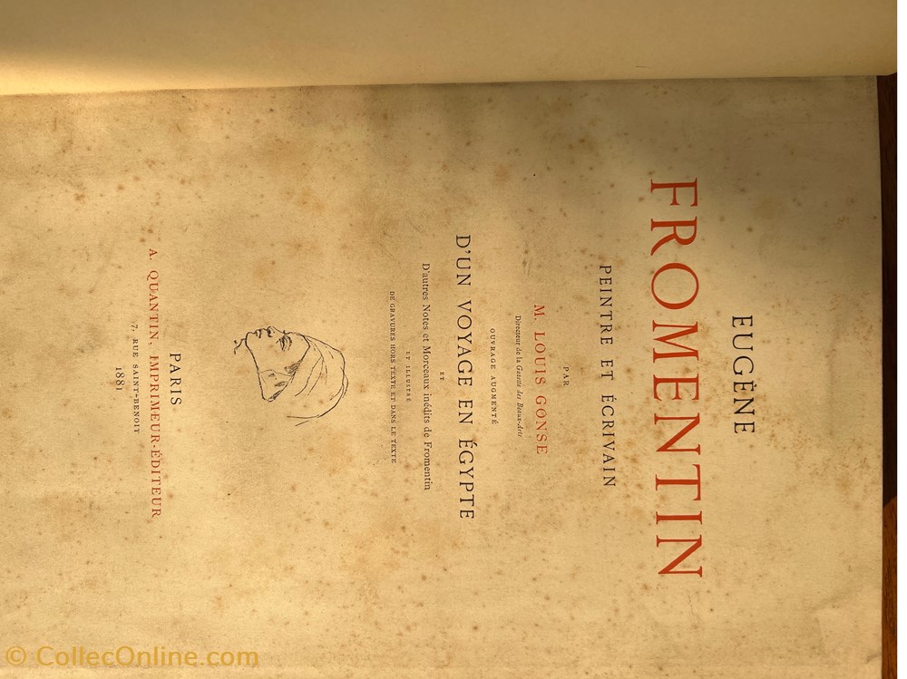 EUGÈNE FROMENTIN Peintre et Ecrivain livres bd revues eugene fromentin peintre et ecrivain