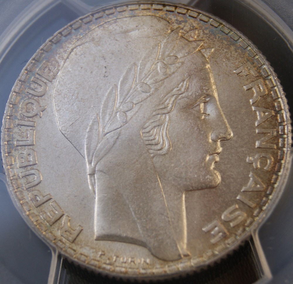 monnaies monde france 1934 en ms65