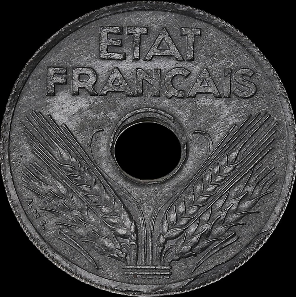 20c 1941 type "20" en UNC monnaies monde france 20c 1941 type 20 en unc