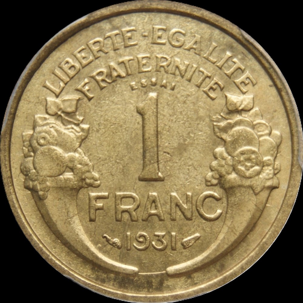 1f 1931 en MS64 monnaies monde france 1f 1931 en ms64