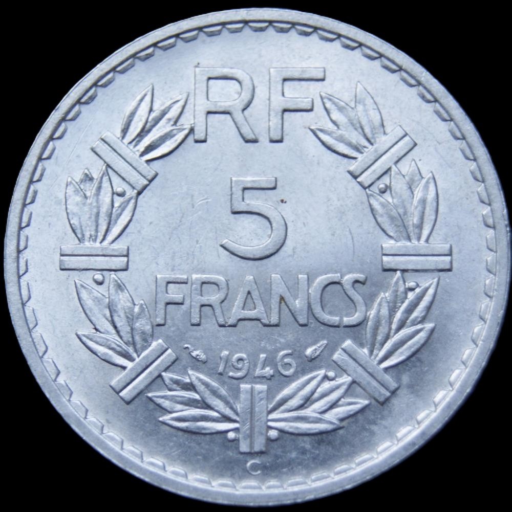 5f 1946C en UNC monnaies monde france 5f 1946c en unc