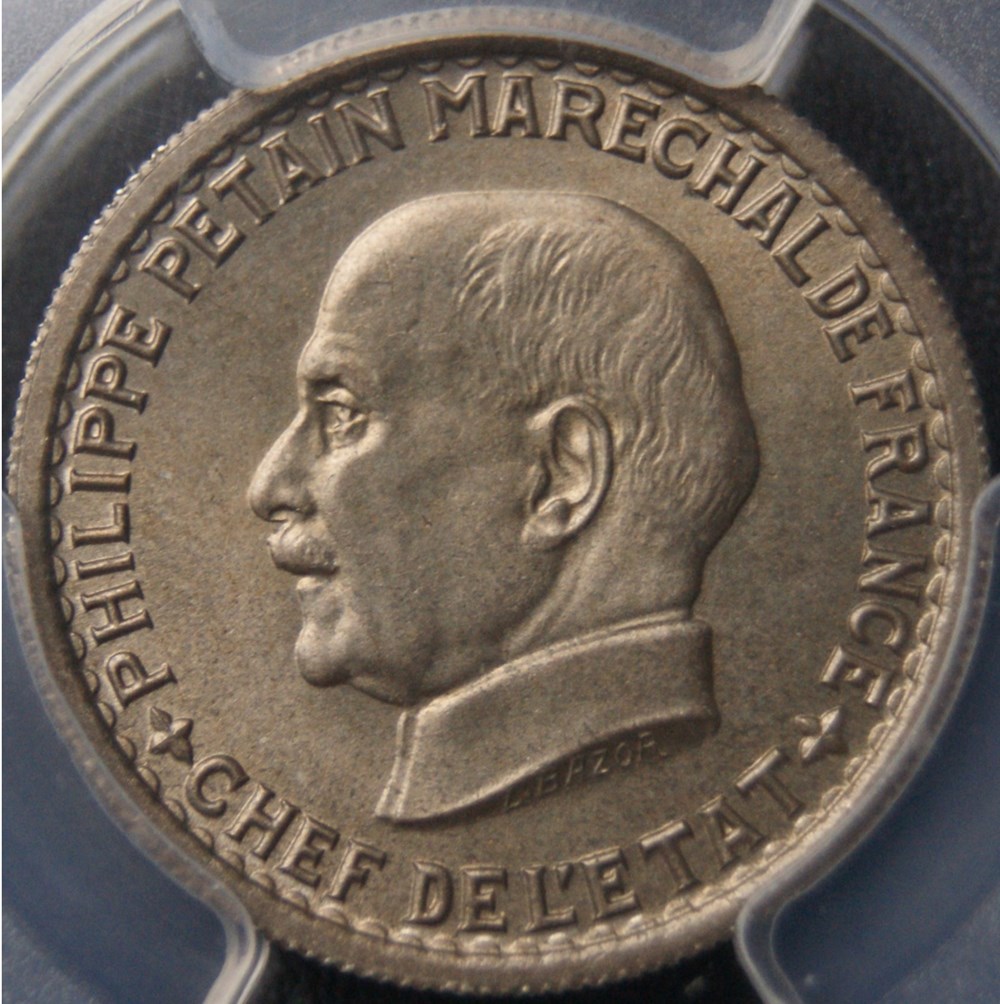 1941 en MS65 monnaies monde france 1941 en ms65