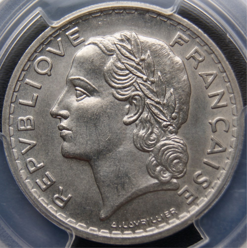 monnaies monde france 1938 en ms64