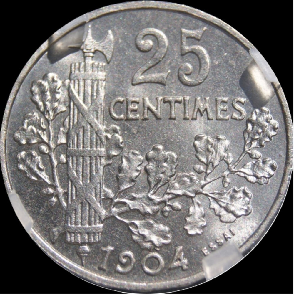 25c 1904 en MS66 monnaies monde france 25c 1904 en ms66