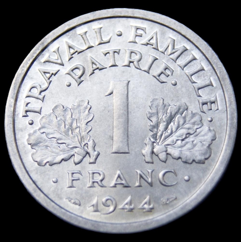 1f 1944B en MS64 monnaies monde france 1f 1944b en ms64