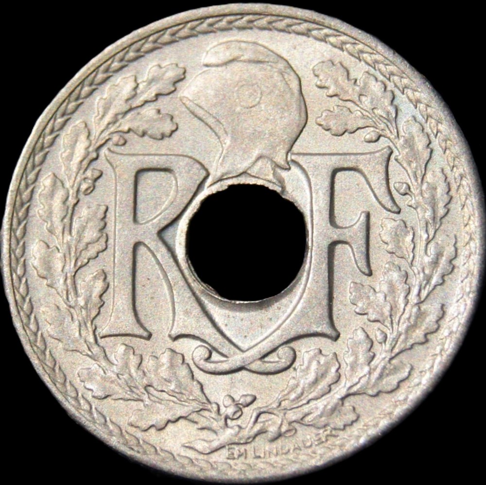 5c PM 1920 en MS65 monnaies monde france 5c pm 1920 en ms65