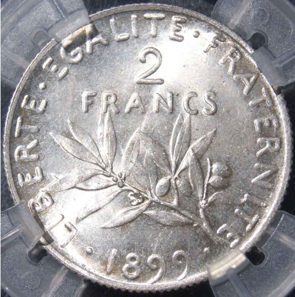 1899 en MS64 monnaies monde france 1899 en ms64