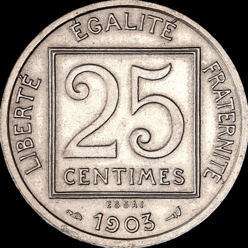 25c 1903 en MS64 monnaies monde france 25c 1903 en ms64