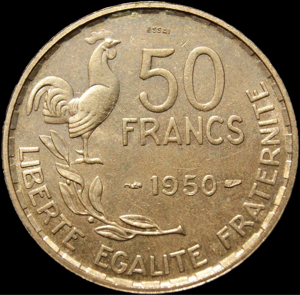 50f 1950 monnaies monde france 50f 1950