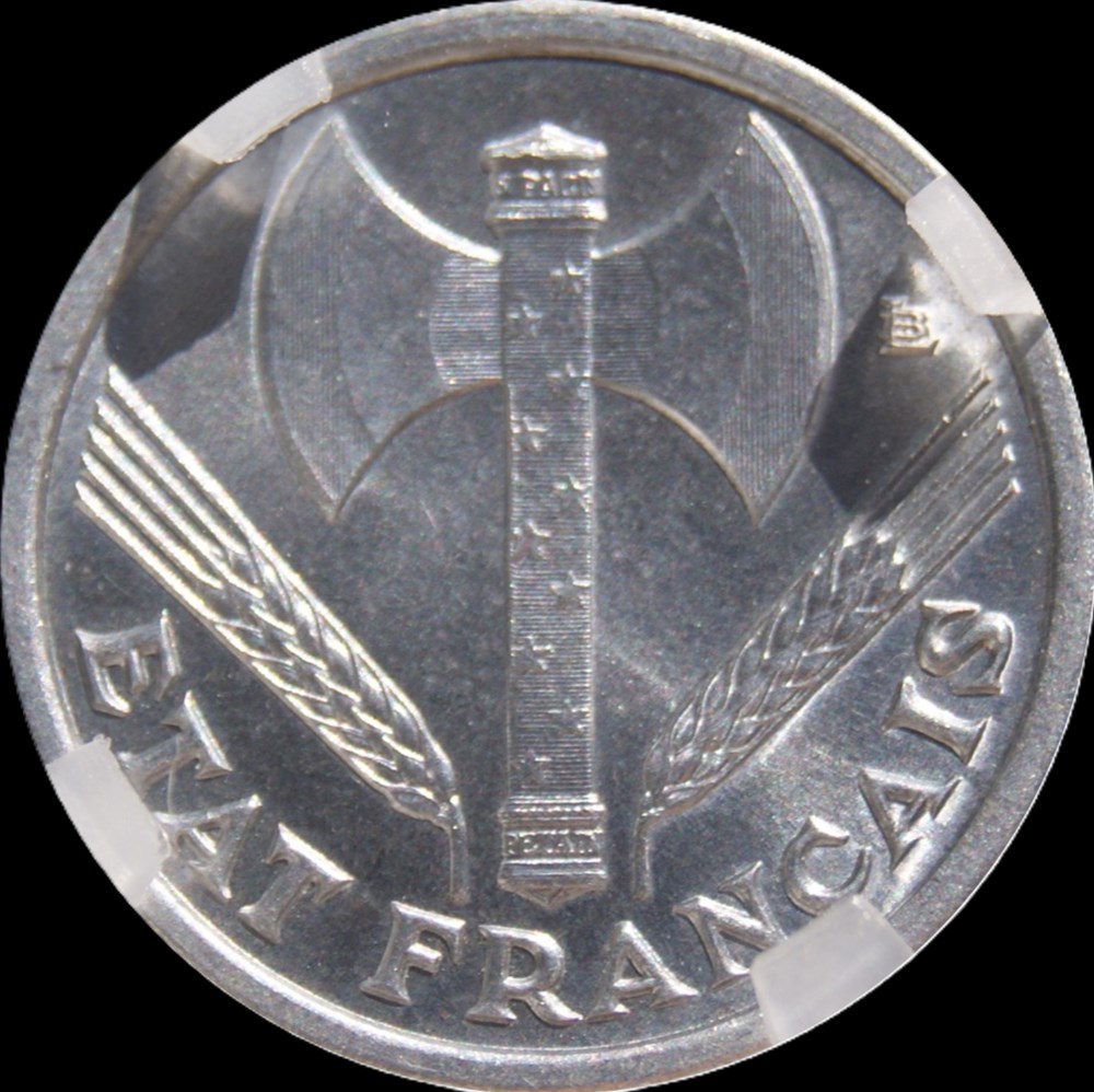 50c 1942 CROIX en MS66 monnaies monde france 50c 1942 croix en ms66