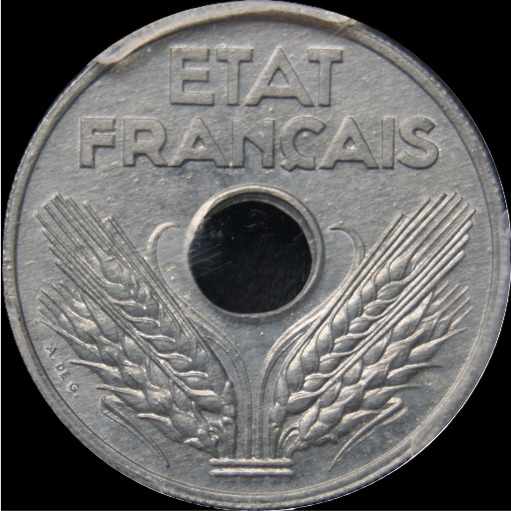 20c 1941 en MS65 monnaies monde france 20c 1941 en ms65
