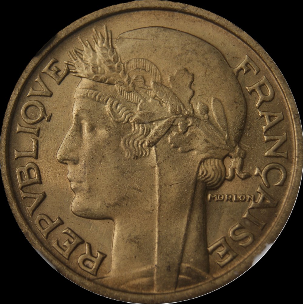 2f 1933 Gros en MS66 monnaies monde france 2f 1933 gros en ms66