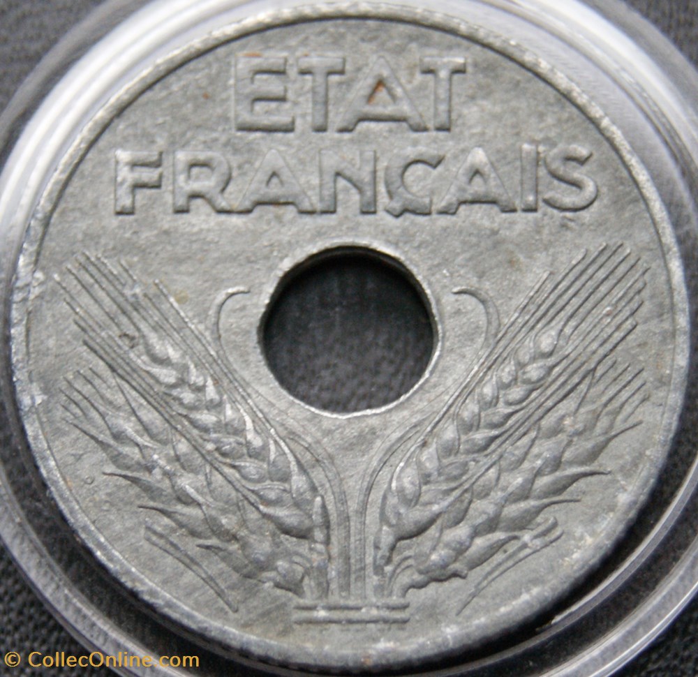 20 Cannelures larges en UNC 2 monnaies monde france 20 cannelures larges en unc