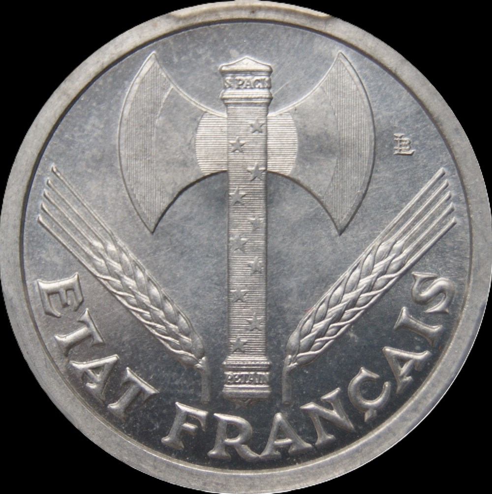 2f 1943 en MS66 monnaies monde france 2f 1943 en ms66