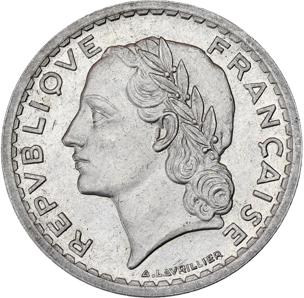 ESSAI 1945 en MS63 monnaies monde france essai 1945 en ms63